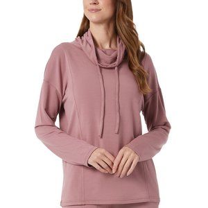 32 Degrees Cowl-Neck Sweatshirt - Plum Rose